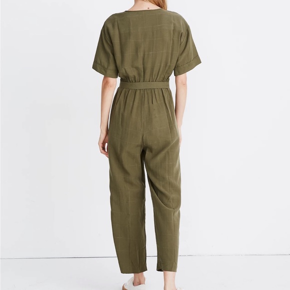 Madewell Short-Sleeve Belted Jumpsuit - Picture 2 of 5